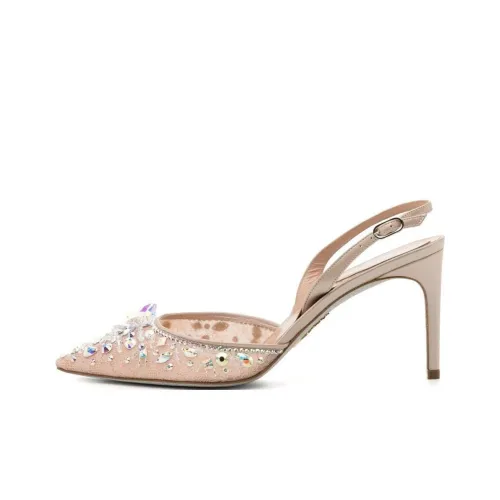 René Caovilla Cinderella 105mm Leather Pumps