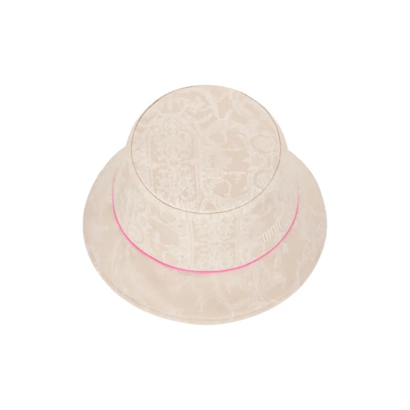 DIOR Cotton-Elastane Blend Bucket Hats Kids' Beige-2
