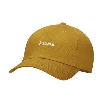 Nike Cotton Baseball Caps Unisex Yellow