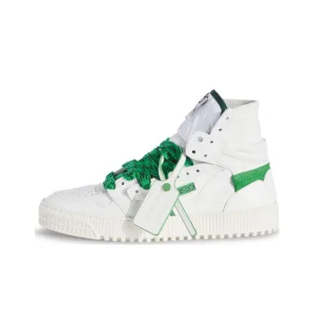 OFF WHITE 3.0 Off Court Leather Sneakers 'White Green'