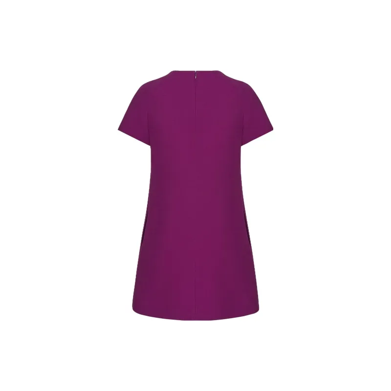 DIOR Short-Sleeved Dresses Women's Purple-1