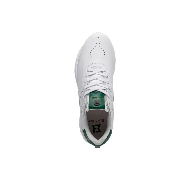 ELHANN.H Abrasion Resistant Breathable Low Top City Running Shoes Men's White-3