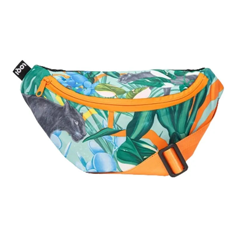 Loqi Pomme Chan Collaboration Recyclable Polyester Fanny Pack Unisex Thai Floral/Wild Forest-3
