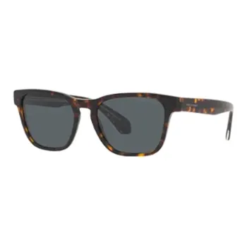 GIORGIO ARMANI Plate Frame Square Sunglasses Men's Brown