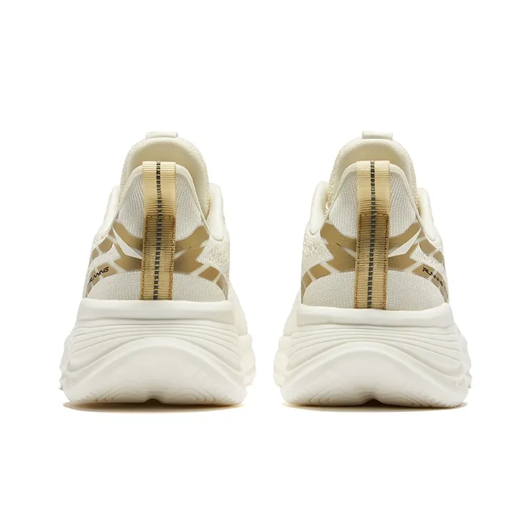 Erke Ride The Wind Cushioning Lightweight Low Top Running Shoes Men's Beige Yellow-3