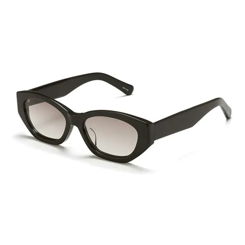 PUBLIC BEACON Acetate Irregular Shape Sunglasses Unisex Black-0