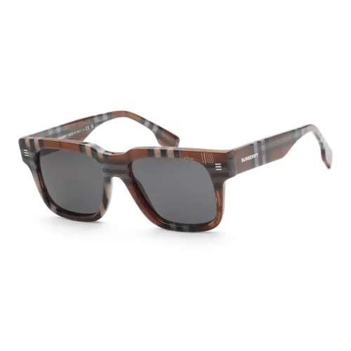 Burberry Acetate Square Sunglasses Men's Brown
