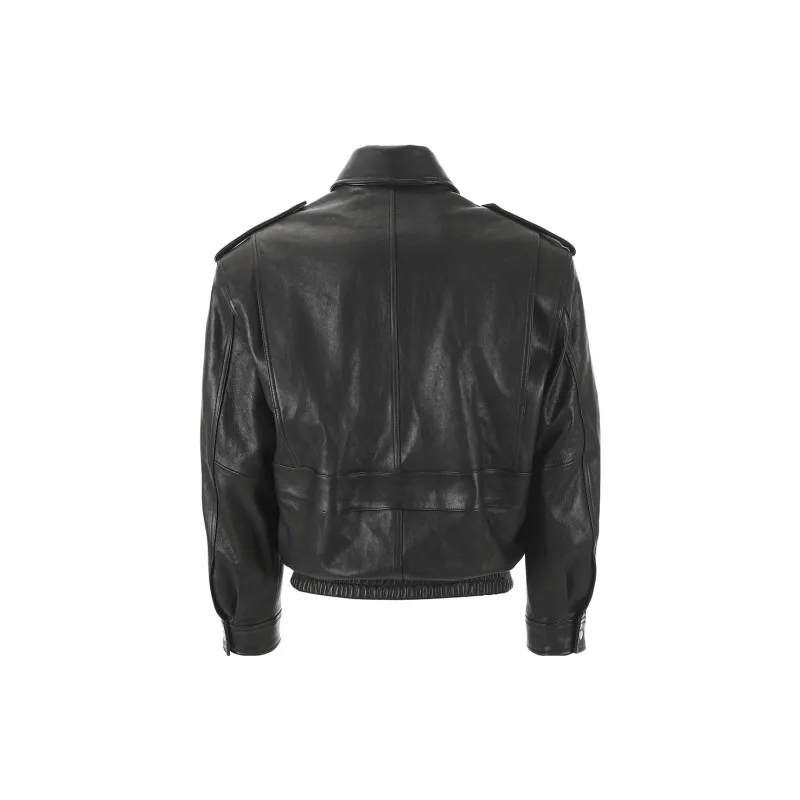 OSOI FW23 Leather Jacket Unisex Black-1