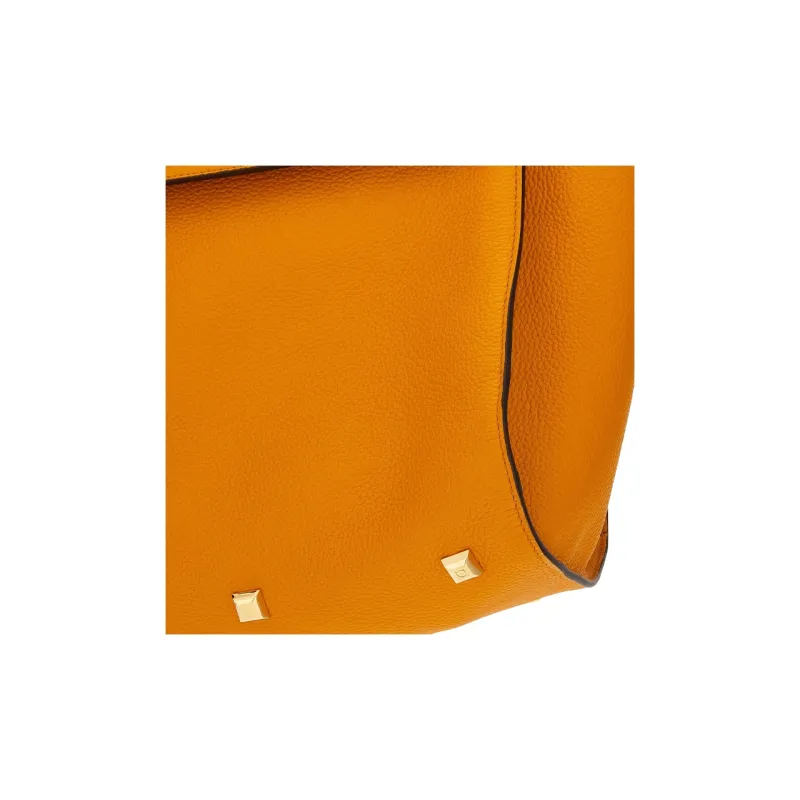 FERRAGAMO Studio Collection Cow Leather One Shoulder Handbags Women's Orange-6