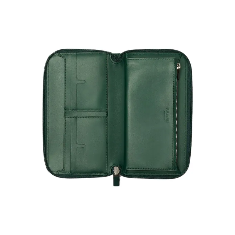 Burberry Polyamide And Polyester Blend Wallet Large Size Men's Vine Green-2
