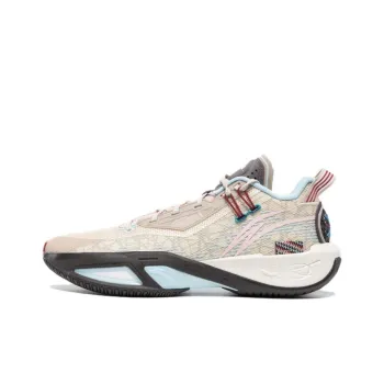 LiNing Fission 9 Cushioning Wear Resistant Low Top Basketball Shoes Men's Beige