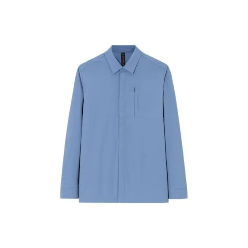 ANTA Champion All-Weather Series Shirts Men Dusty Blue