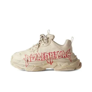 Balenciaga Triple S Diy Metal 'Beige Red Black' Women's