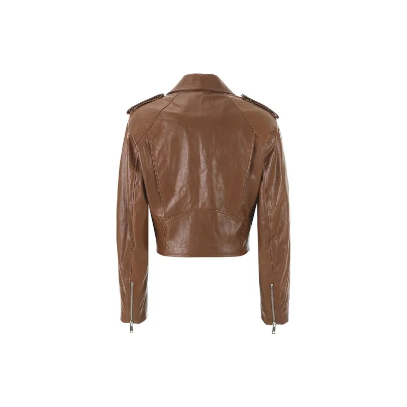 OSOI Leather Jacket Unisex Brown-1