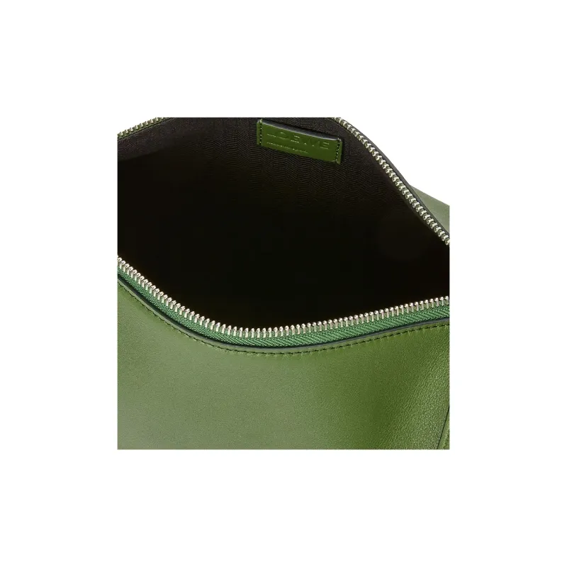 LOEWE Cubi Soft Smooth Cow Leather Messenger Bag, Shoulder Bag, Crossbody Bag Trumpets Men's Forest Green-4