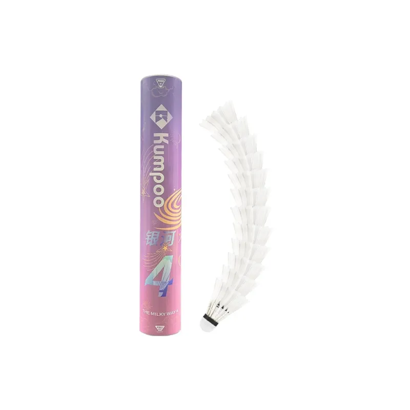 KUMPOO Galaxy IV Duck Feather Shuttlecock 6 Pack Duck Feather Everyday Shuttlecocks-5