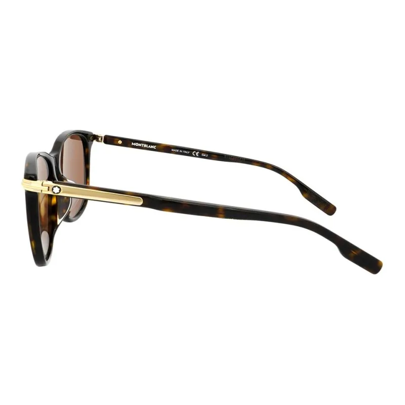 MONTBLANC Acetate Rectangular Sunglasses Men's Black-2