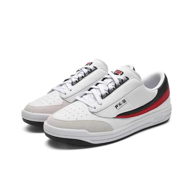 FILA FX 2 Slip Resistant Cushioning Low Top Skateboard Shoes Men's White-2
