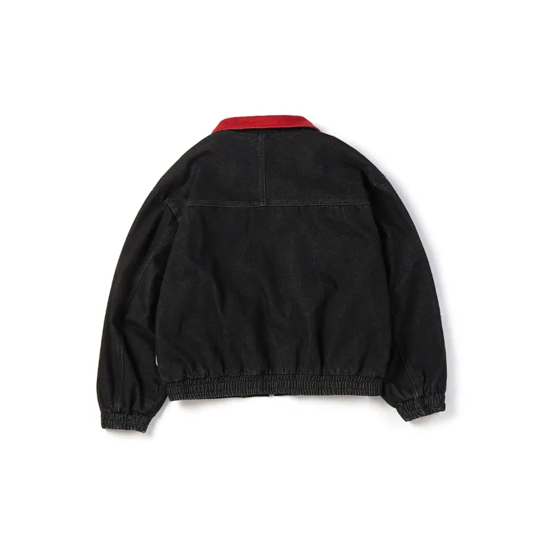 STARTER Denim Jacket Unisex Black-1
