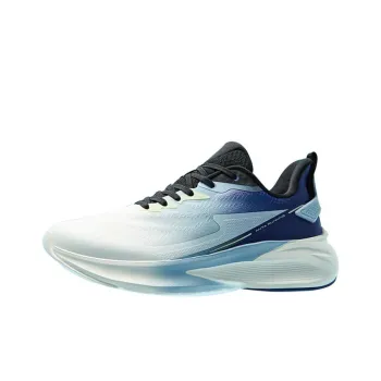 Anta Cushioning Wear Resistant Low Top Casual Running Shoes Men's Black White Blue