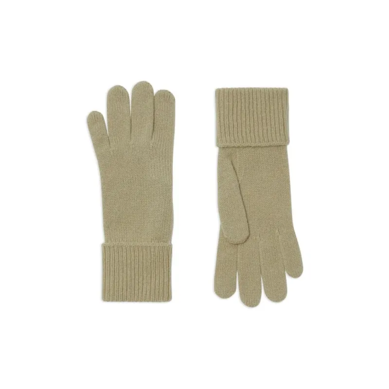 Burberry Polyamide Wool/Cashmere Knit Gloves Men's Khaki-1