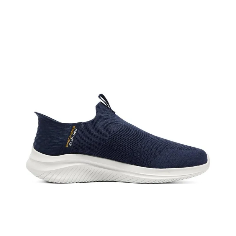 Skechers Hands Free Slip Ins Cushioned Wear Resistant Breathable Lightweight Low Top Casual Shoes Men's Marine Blue-1
