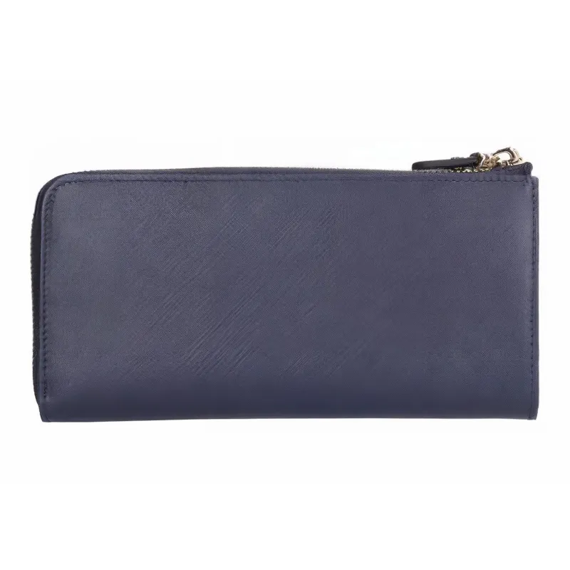 FERRAGAMO Leather Wallet Women's Blue-2