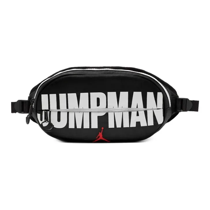 Jordan PU Crossbody Bag Sling Bag Fanny Pack Unisex Black-0
