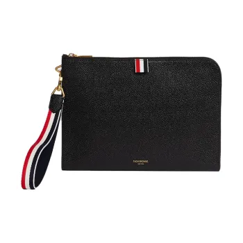 THOM BROWNE Rwb Striped Medium Clutch Bag