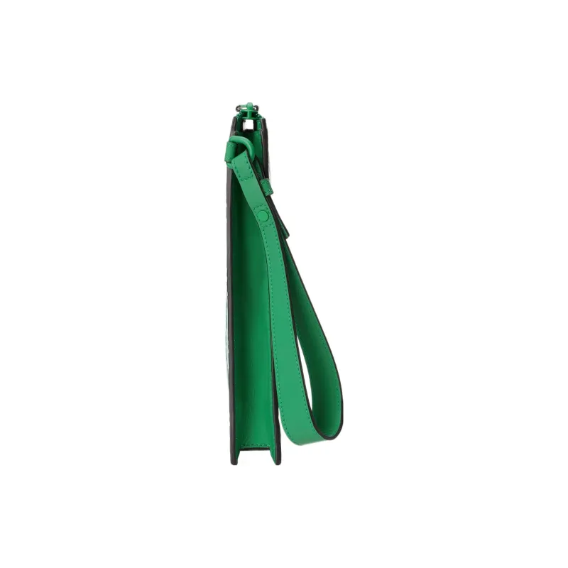 GUCCI Leather Clutch Men's Green-2