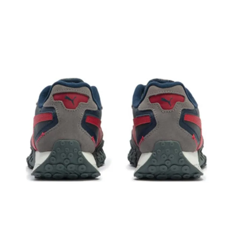 Puma Blacktop Rider Low Blue Gray Red-4
