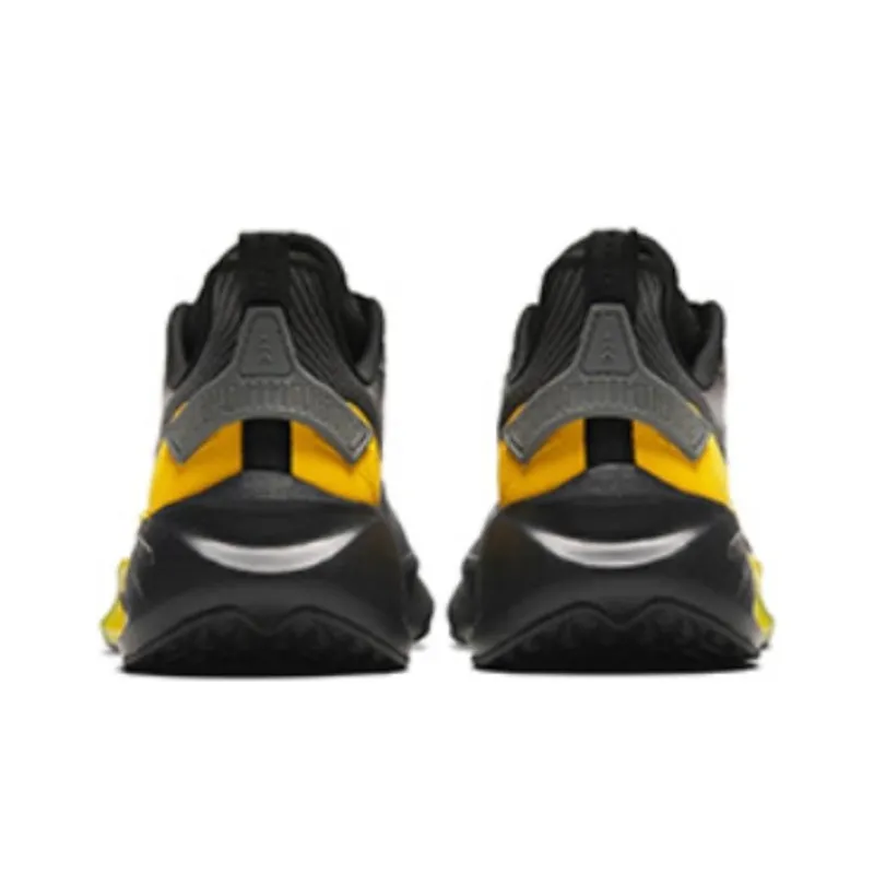 Anta Cushioning Wear-Resistant Low-Top Running Shoes Men's Black Gray Yellow-3