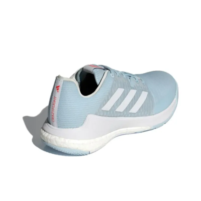 Adidas Crazyflight Ice Blue Cloud White Bright Red Women's-3