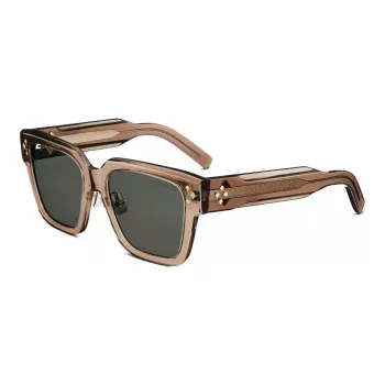 DIOR Square Sunglasses Men's Brown