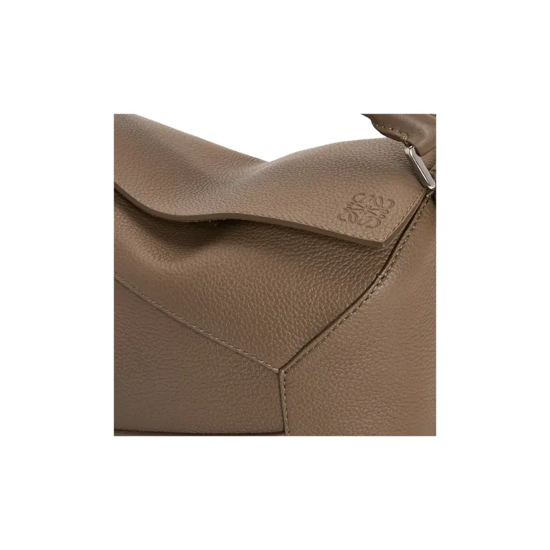 LOEWE Puzzle Grained Calfskin Shoulder Bag, Crossbody Bag, Handbag Men's Tundra Green-6