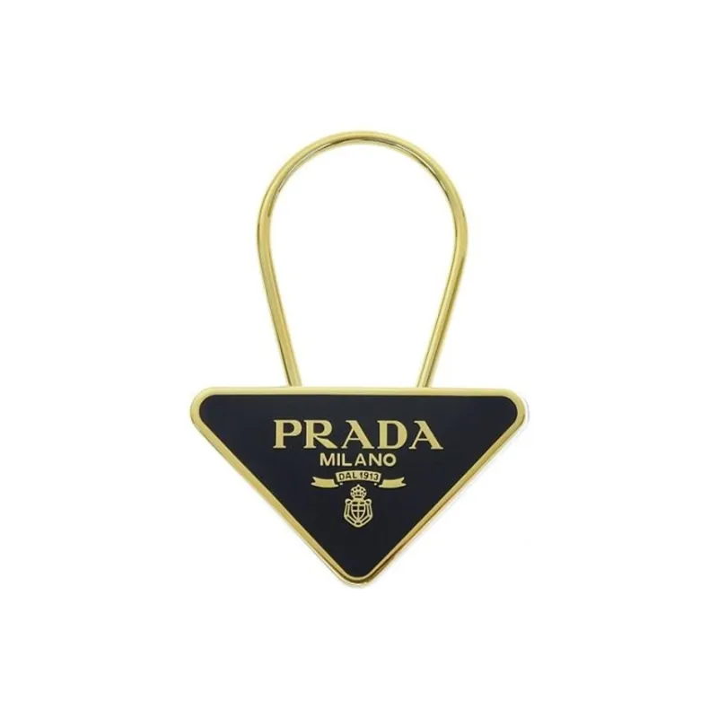 PRADA Triangle-logo Keyring-1