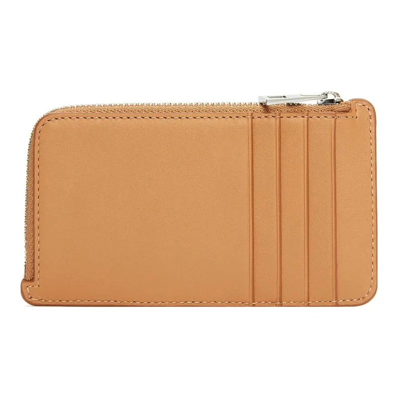 LOEWE Satin Cow Leather Wallets Card Holders Regular Men's Warm Sand Yellow-1
