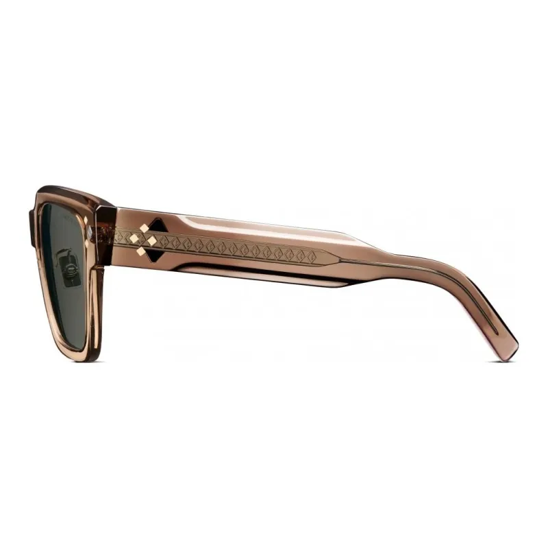 DIOR Square Sunglasses Men's Brown-2