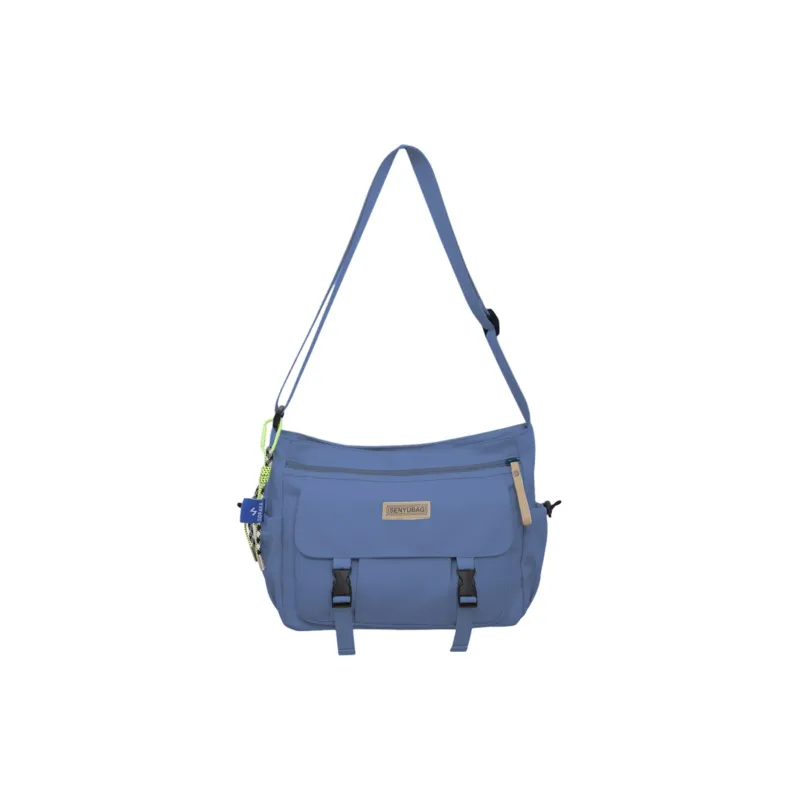 TAKI Nylon Shoulder Bag, Crossbody Bag Medium Size Unisex White/Black/Blue/Khaki/Green-9