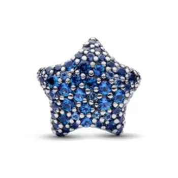 Pandora 925 Sterling Silver Glass Pendants Women's Blue