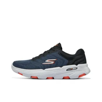 Skechers Durable Breathable Low Top Running Shoes Men's Blue Black