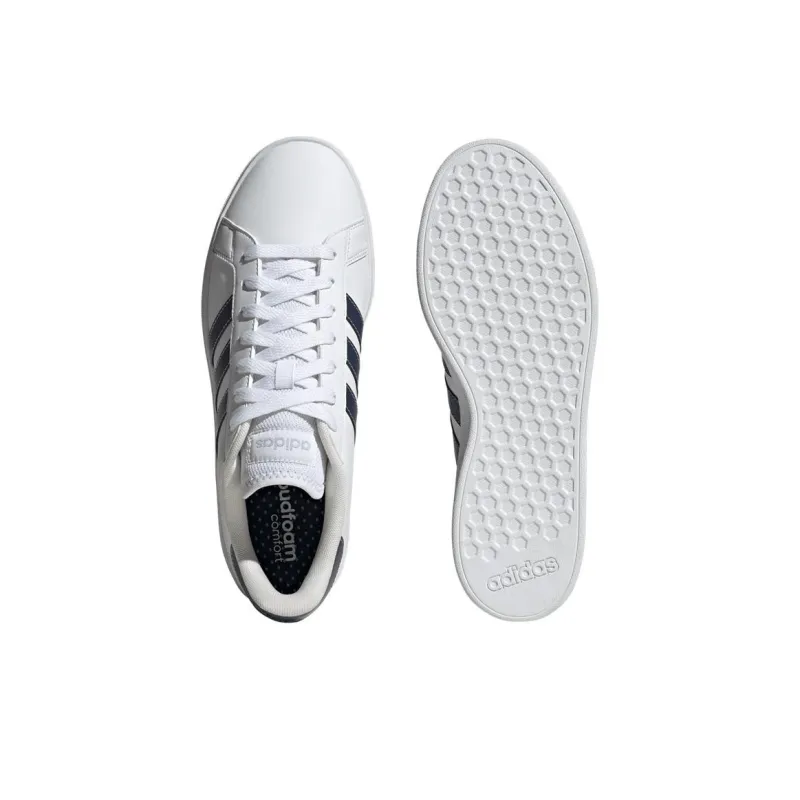 Adidas Grand Court Base 2.0 'White Black'-3