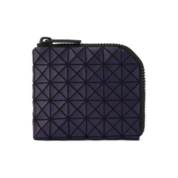 ISSEY MIYAKE Clam Wallet Polyurethane Coin Purses Wallets Mini Unisex Purple