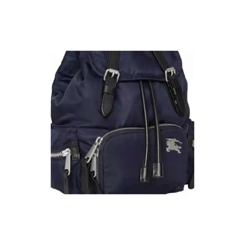Burberry Canvas Backpack Unisex Ink Blue-3