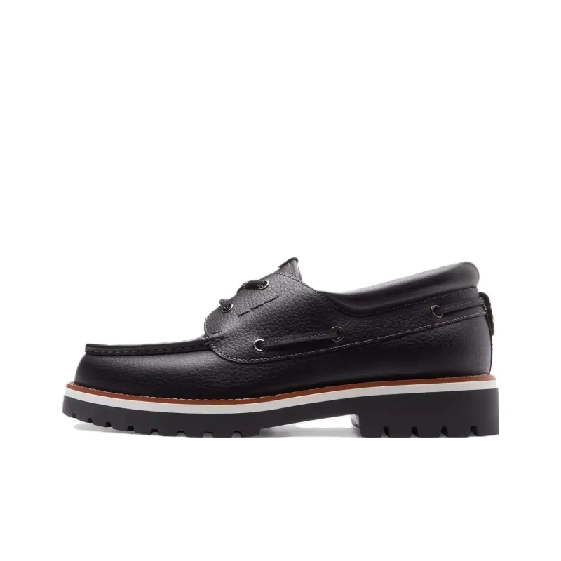COACH Boat Shoes Men Black-0