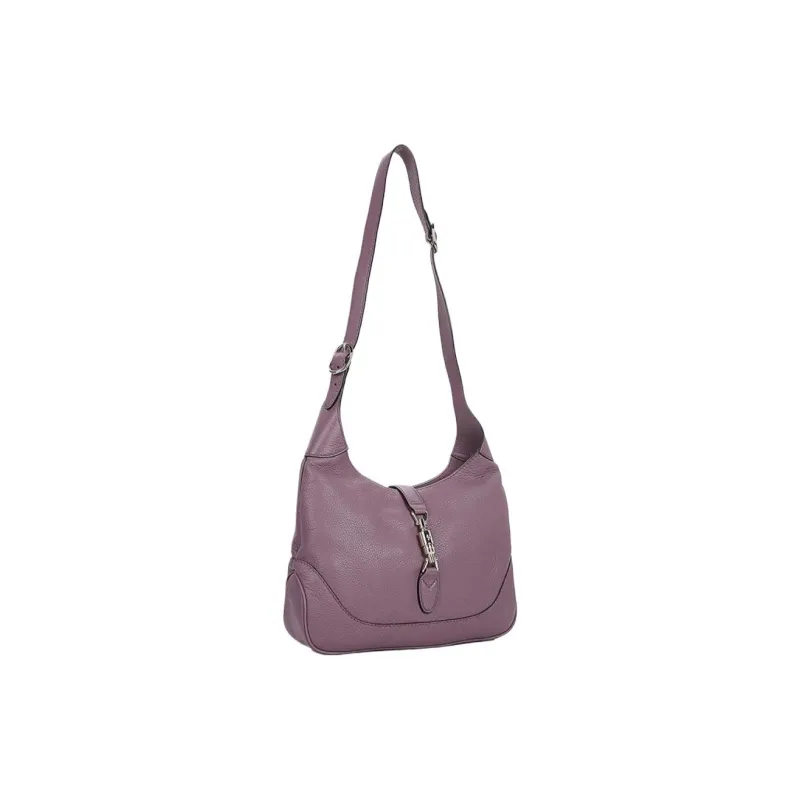 GUCCI Cow Leather Crossbody Bag Shoulder Bag Women's Purple-2