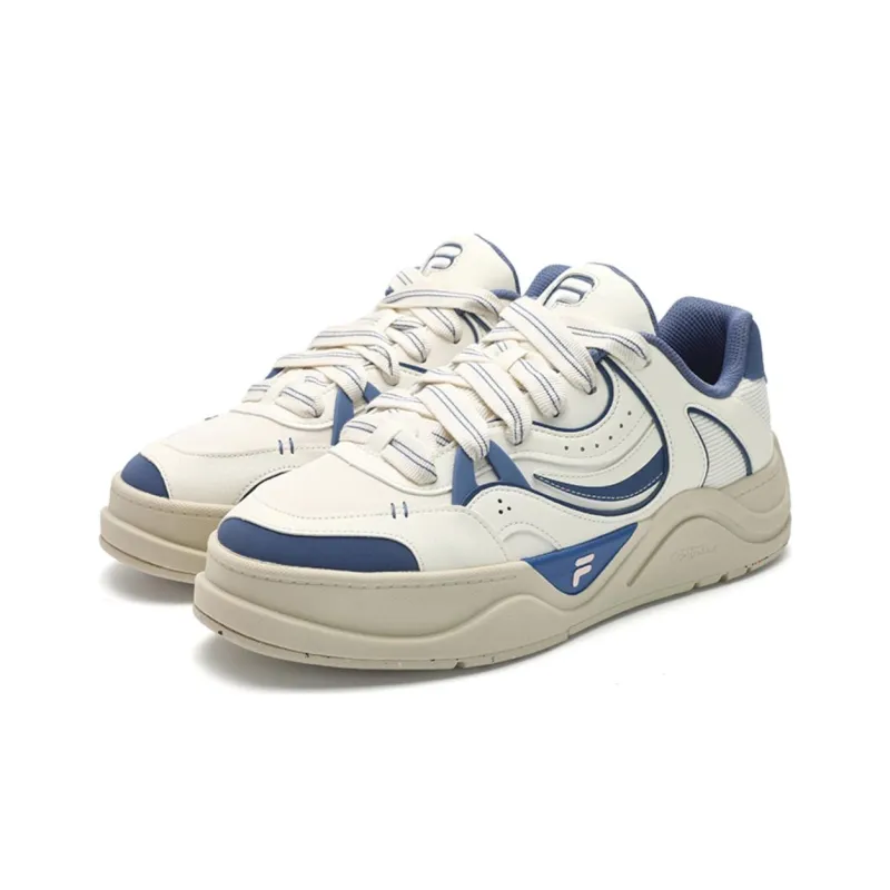 FILA FUSION 50 Slip Resistant Cushioning Low Top Skateboard Shoes Men's Blue White-1