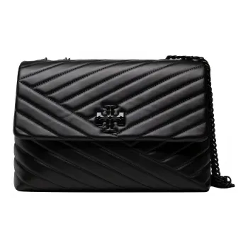 TORY BURCH Kira Grained Leather Envelope Bag Crossbody Bag Shoulder Bag Women's Black