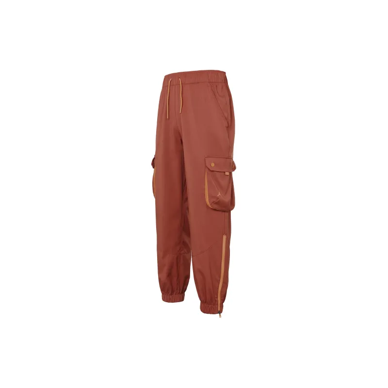 Jordan Knitted Sweatpants Women's Total Crimson Color-1