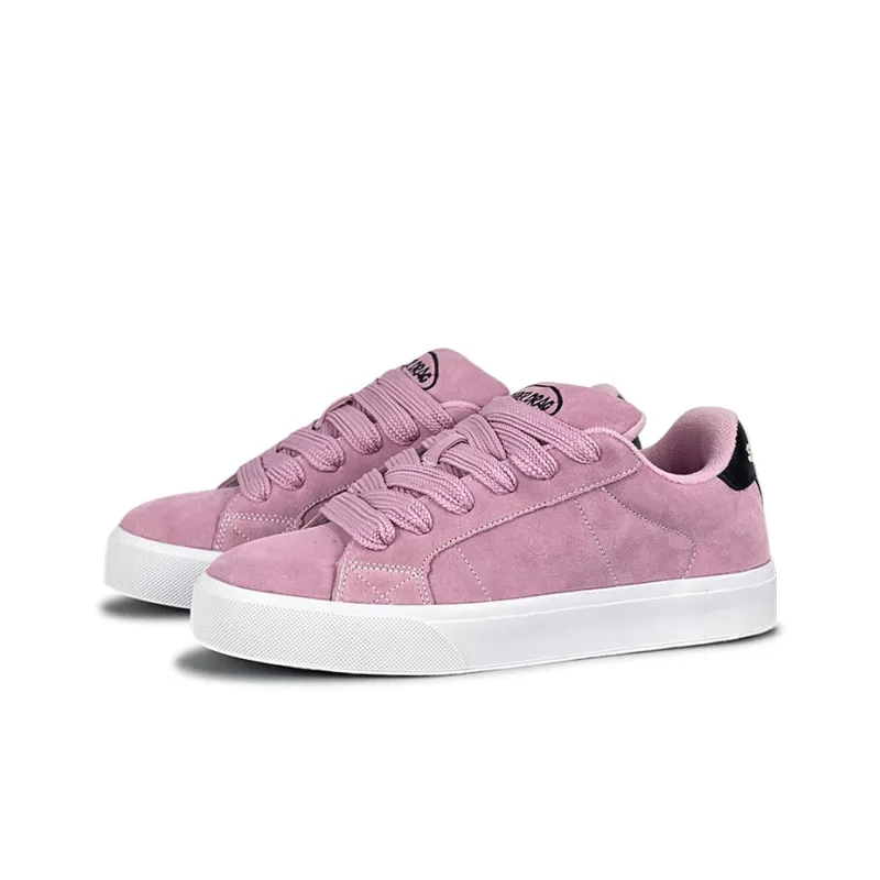 LuzaoT SUPER DRAG Low Top Skateboard Shoes Women's Pink-2